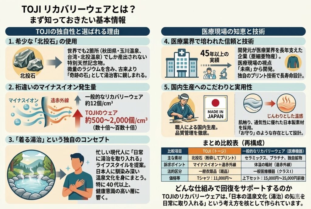 TOJI リカバリーウェアとは?まず知っておきたい基本情報