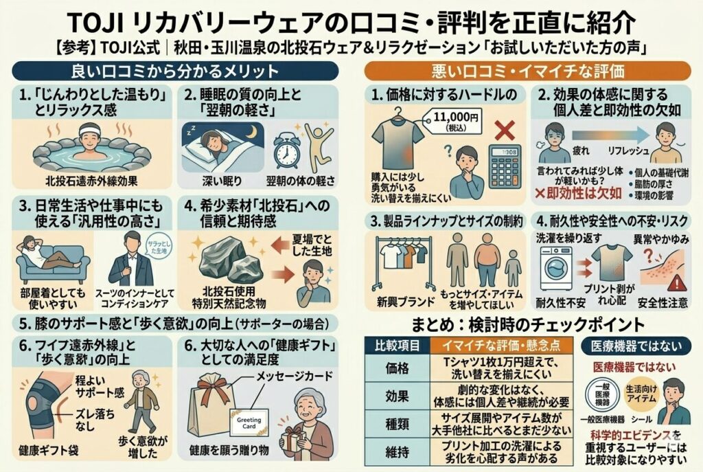 TOJI リカバリーウェアの口コミ・評判を正直に紹介